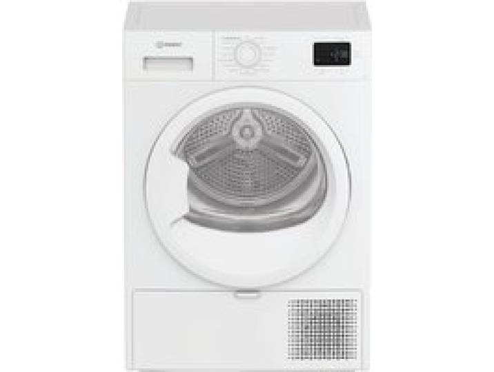 Lave-linge séchant à condensation blanc - INDESIT - 8 kg - Affichage LED - Commande électronique - Séchage délicat