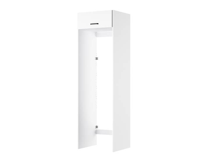 Waschmaschinenschrank Kombi C 63 x 210 x 57cm Weiß/Weiß