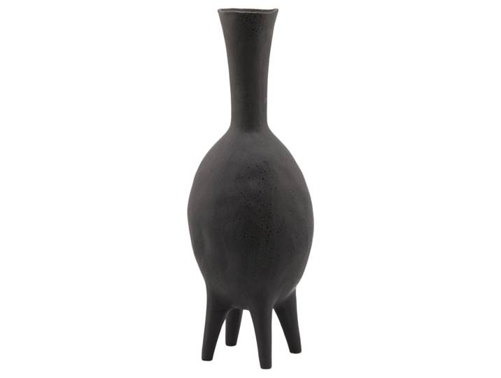 Vase Chakra Keramik Schwarz H: 63 cm Edg