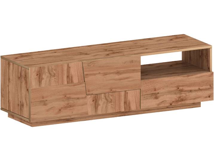 Lowboard HOME AFFAIRE Pongo , braun (oak wotan), B:150cm H:46cm T:44,2cm, Holzwerkstoff, Sideboards, Lowboard