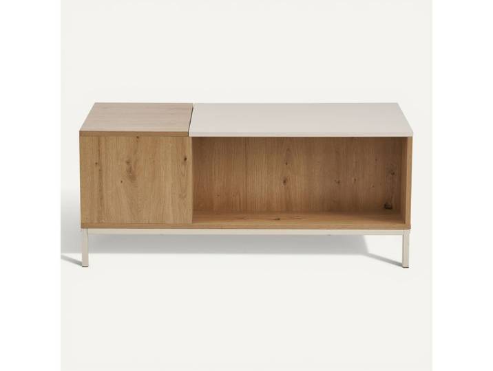 Table basse relevable ENORA Imitation chêne