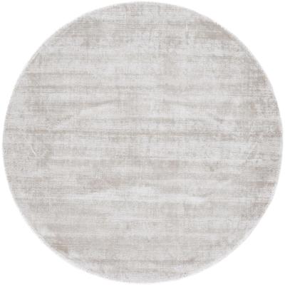 Teppich CARPETFINE "Ava Viskoseteppich", beige (creme), H:13mm Ø:120cm, Viskose, Teppiche, Teppich, Seidenoptik, leichter Glanz, Wohnzimmer
