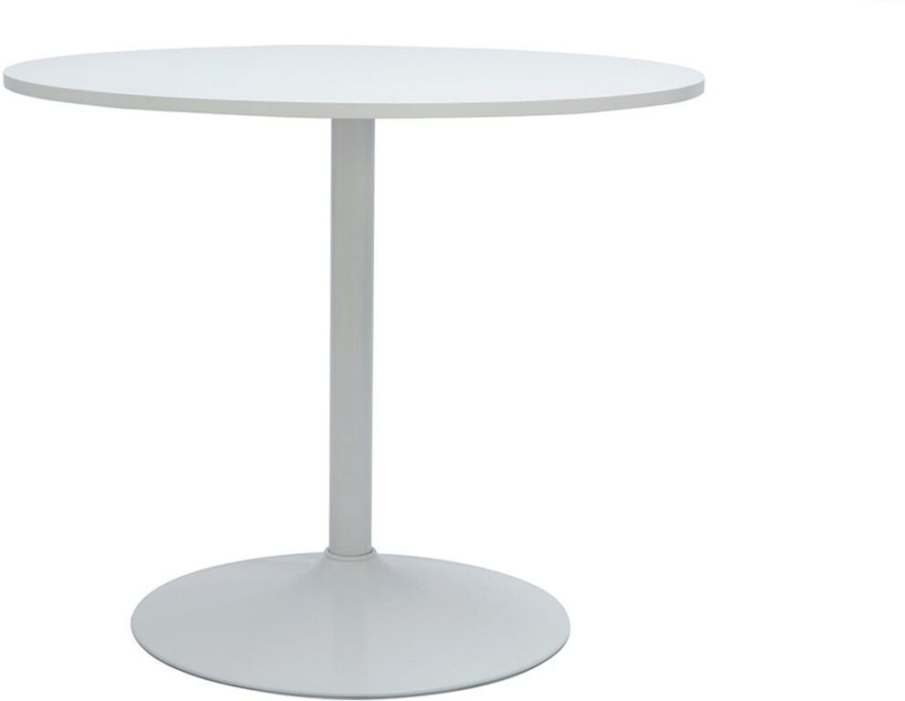 Miliboo Table à manger design ronde blanche D90 cm CALISTA