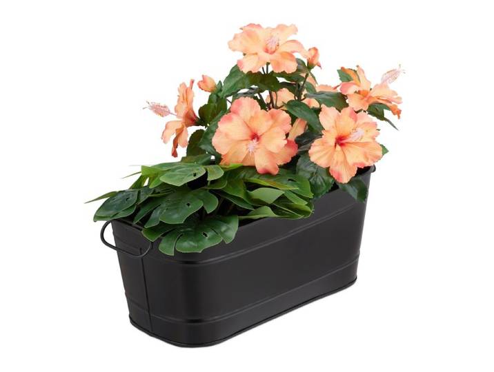 Relaxdays Blumenkasten Metall