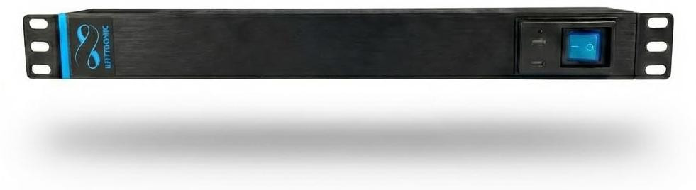 Infitronic INSV1006FR 19-inch stekkerdoos, 8-voudig, type E (CEE 7/5), 1HE rackmontage