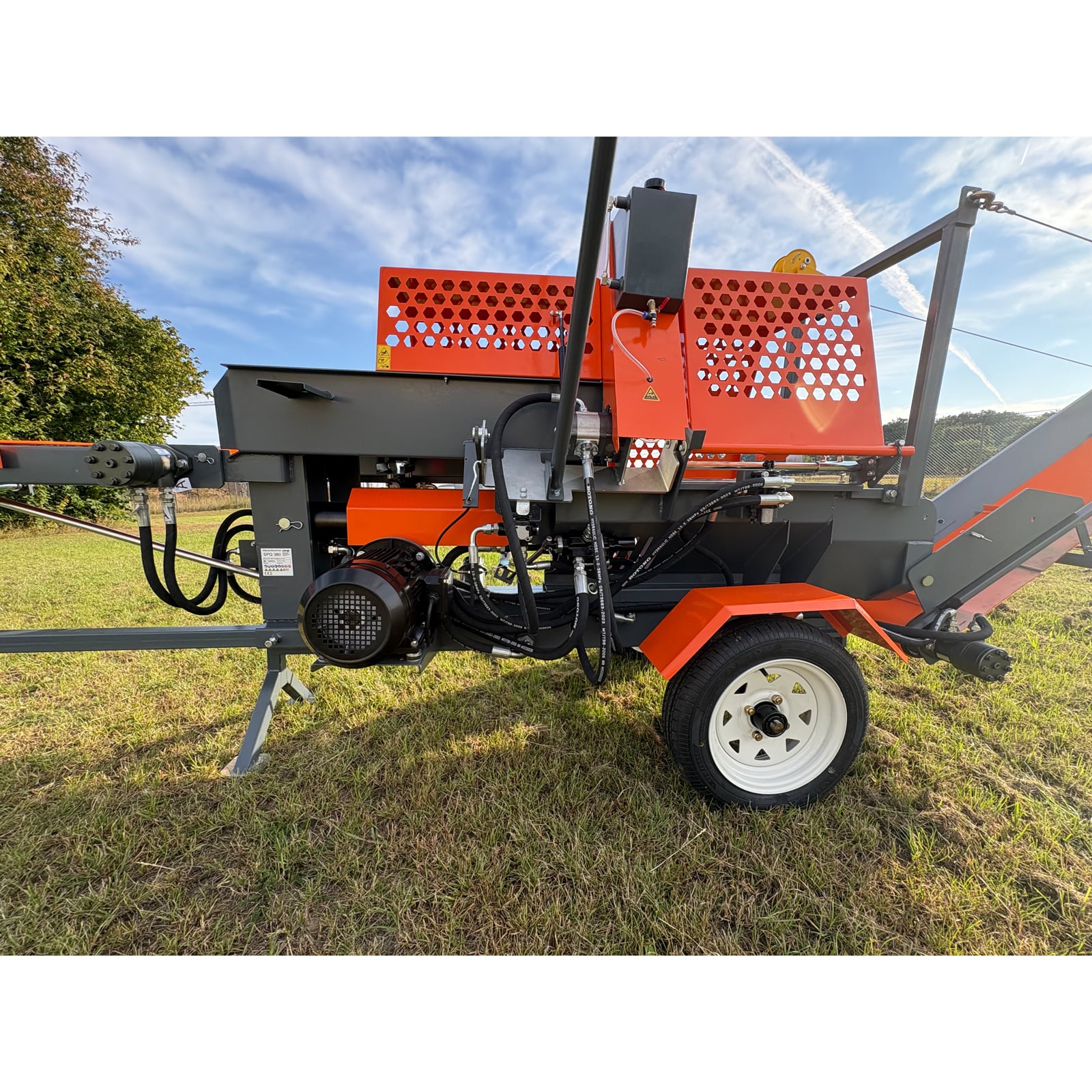 qteck Sägespaltautomat SPQ380 Benzinmotor