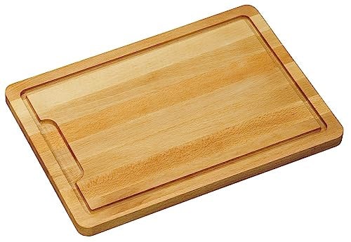Kesper Snijplank van Hout, Bruin/Beige, B: 50 cm, D: 36 cm, H: 2 cm