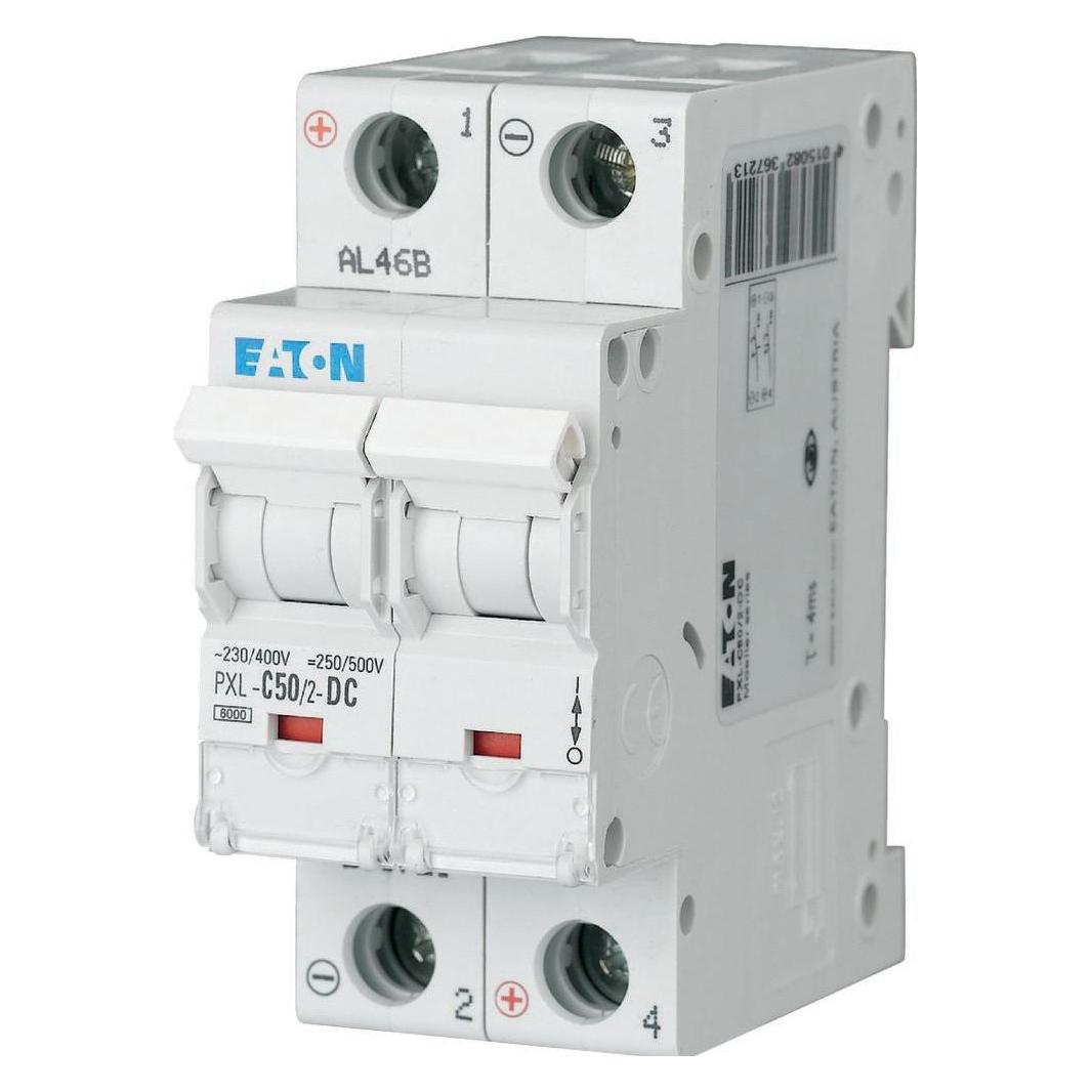 Eaton MOE PXL-C50/2-DC Einbau-Automat C50A 2p 10kA (236721)