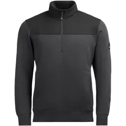 Zip-Sweatshirt "ROB" - M - anthrazit/schwarz
