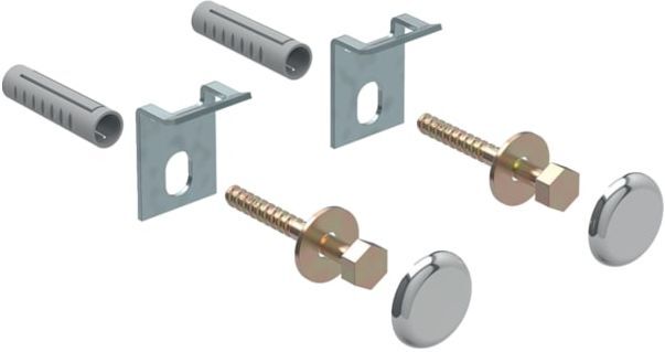 Geberit Urinal-Befestigungssatz Kerafix 551070 chrom, mit Abdeckkappen