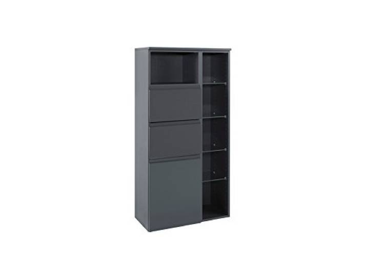 HELD MÖBEL Midischrank Cardiff, Breite 65 cm graphitfarben