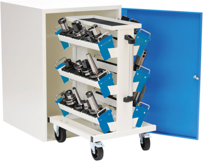 Bedrunka+Hirth Chariot de transport CNC 6x porte-outils CNC (02.285.07A)