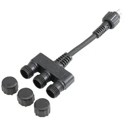 Fiap, Brunnen + Gartenteich, 2763-2 3fach Verteiler 3 cm Schwarz