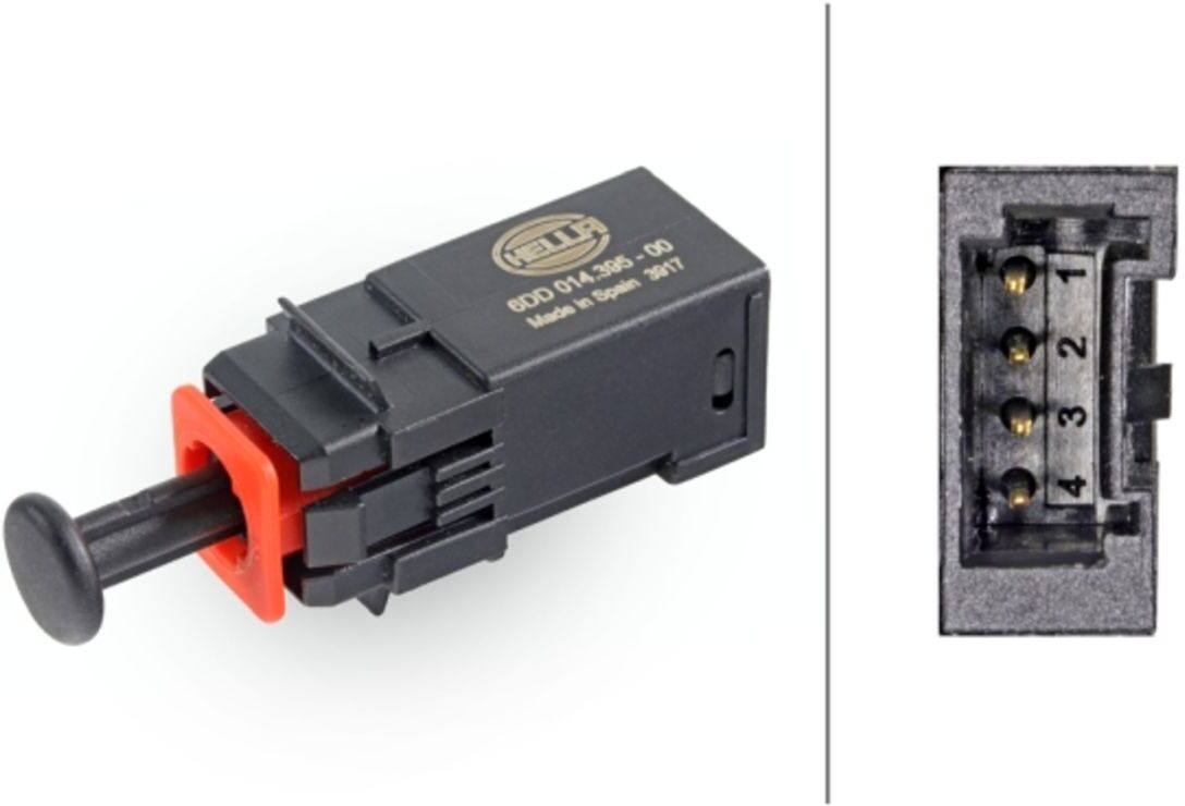 Hella Interruttore della luce freno 6DD 014 395-001