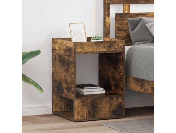 IBUQDDV Beistelltisch 2 STK. Räuchereiche 40 x 40 x 56 cm Holzwerkstoff 2er Set, Holzwerkstoff, Räuchereiche, rechteckig, pflegeleichte Oberfläche, für Wohnzimmer
