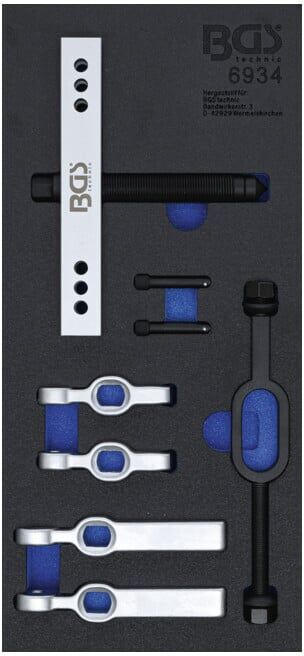 Jeu d’extracteurs de poulies de climatisation et de transmission BGS 9 pièces ; BGS technic (6934)