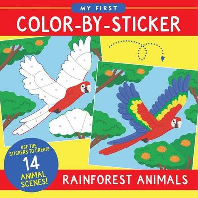 My First Color-By-Sticker Book - Rainforest Animals, Taschenbuch von , Peter Pauper Press, 978-1-4413-4709-1