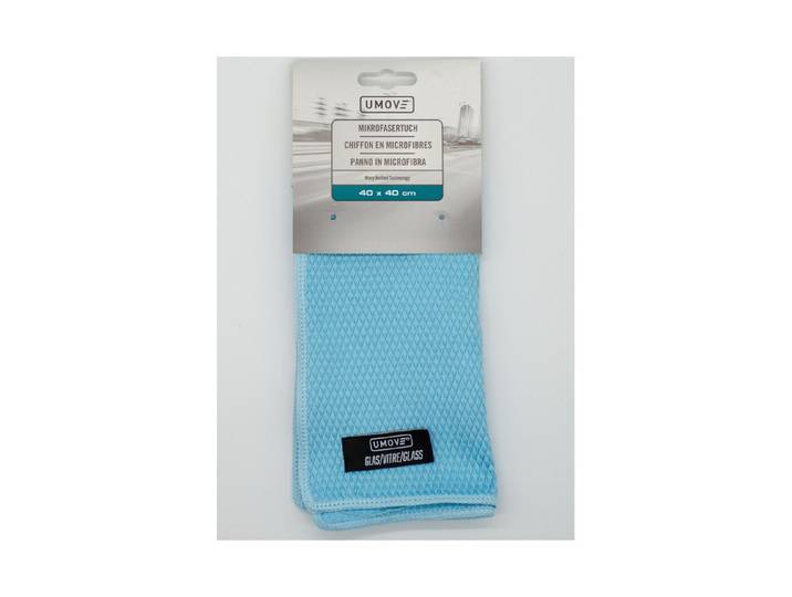 Umove Mikrofasertuch Glas hellblau 40 x 40 cm