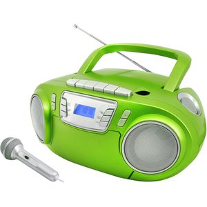 Soundmaster Radio SCD5800GR, CD, USB, Kassettendeck, Stereo, grün