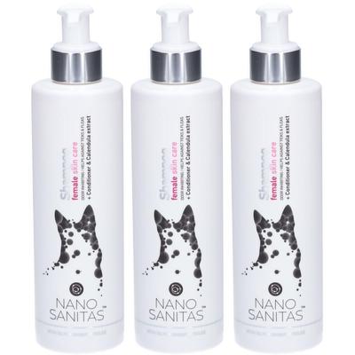 Nanosanitas Female Skin Care Silver Shampoo Dogs x3 3x250 ml