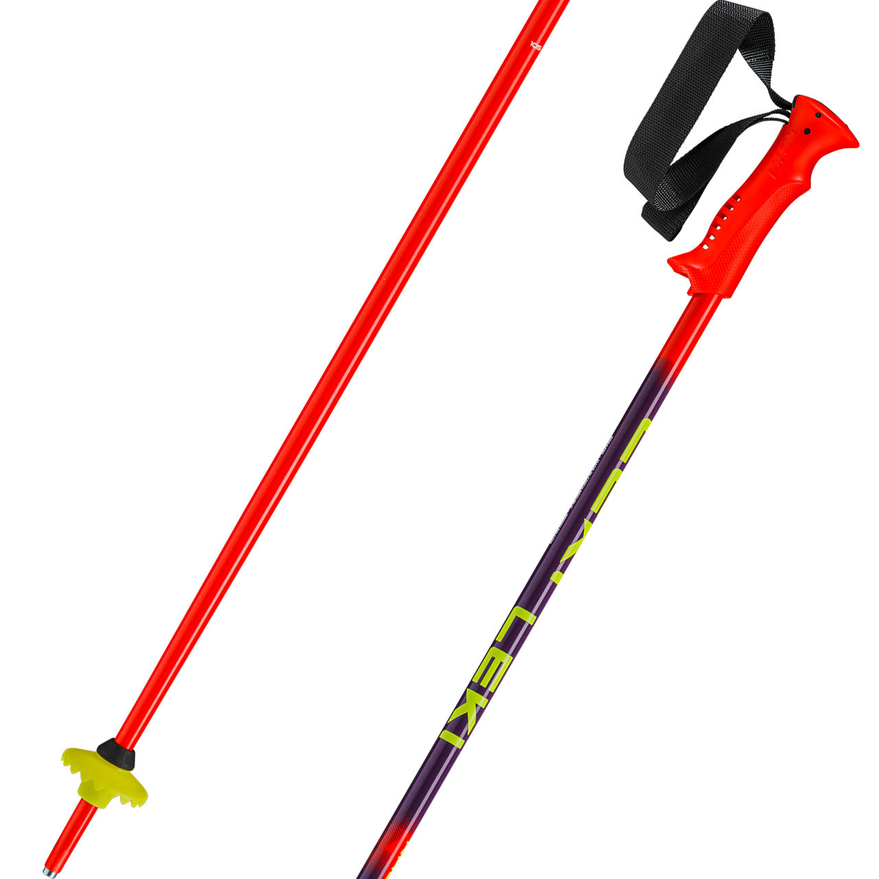 Leki Racing Kids bright red/violet/neonyellow - 95 cm