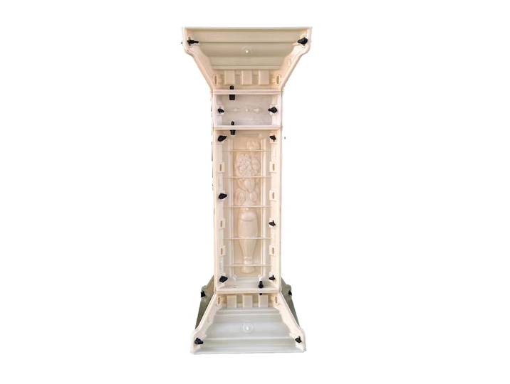 92*15 cm ciment Pot de fleur taille Pier moule Villa Europe ABS plastique acier colonne romaine Pier pied fond de teint Pier moule