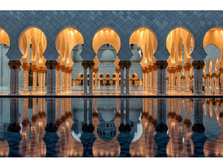 Fototapete PAPERMOON Photo-Art STEFAN SCHILBE, REFLEXIONEN , bunt, B:4,5m L:2,8m, Vlies, Tapeten, Fototapete