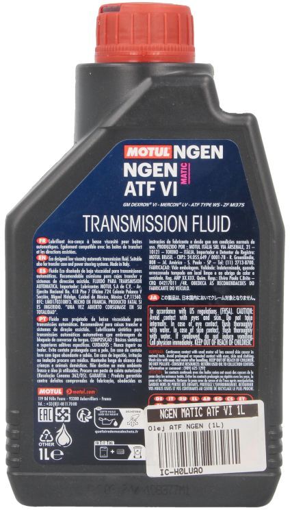 Automatikgetriebeöl MOTUL 113146 NGEN MATIC ATF VI 1L