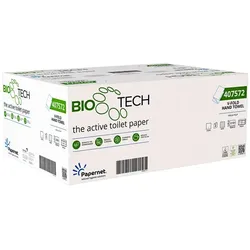 Papierhandtücher Papernet BIOTECH 3150 Blatt Flushy 22x21 cm V-Falz, 15 Pack je 210 Blatt, 2-lagig, zersetzend, weiß