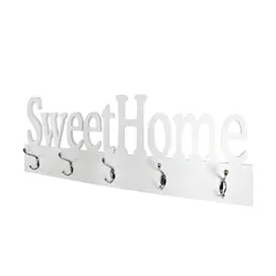 Wandgarderobe   ¦ weiß ¦ MDF-Platte ¦ Maße (cm): B: 74 H: 28 T: 7.0