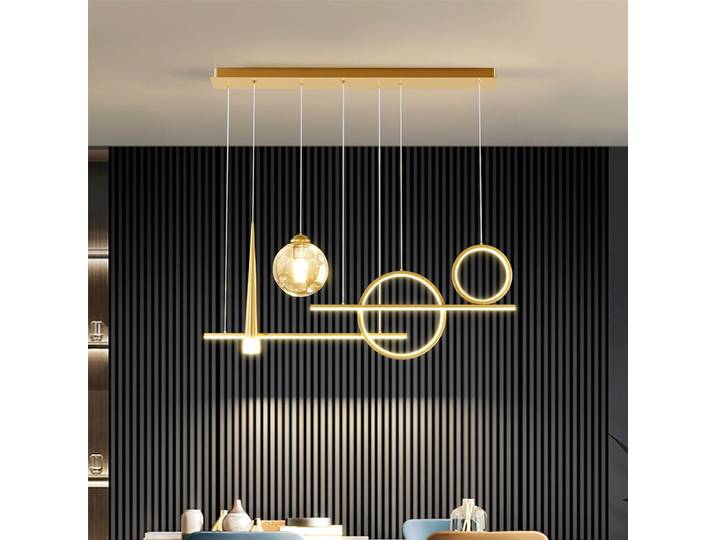 Plafonnier LED Suspendu au Design Nik, Luminaire Décoratif de Plafond, Idéal pour un Salon ou une Salle à Manger