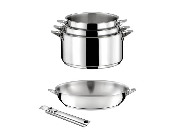Lot 5 pièces : casseroles, poêle et poignée