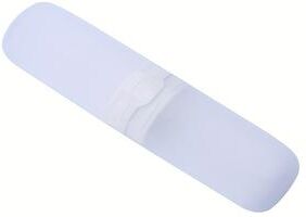 Uplifted Trends Portable Travel Toothbrush Case And Multi Purpose Storage Cup Organizer transparent