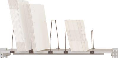 Packpool Ablage, mit 7 Stahlbügeln, Tragkraft 75 kg, f. Tischbreite 1500 mm