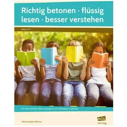 Richtig betonen - flüssig lesen - besser verstehen, Schulbücher von Helmut Johann Dahmer