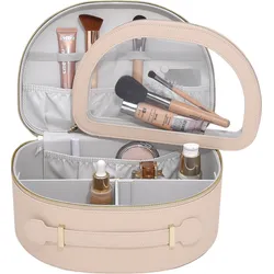 Stackers Kosmetiktasche mit Griff, hellrosa, 2 tlg.