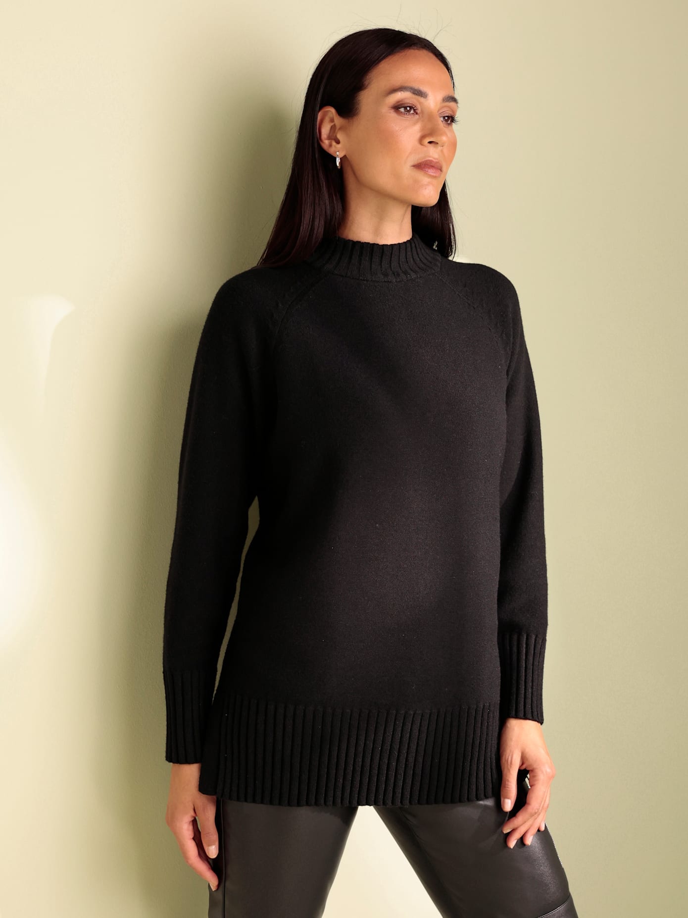Rollkragenpullover HEINE "Rollkragenpullover", Damen, Gr. 48, schwarz, 50% Viskose, 28% Polyester, 22% Polyamid, unifarben, Pullover Rollkragenpullover schwarz 48