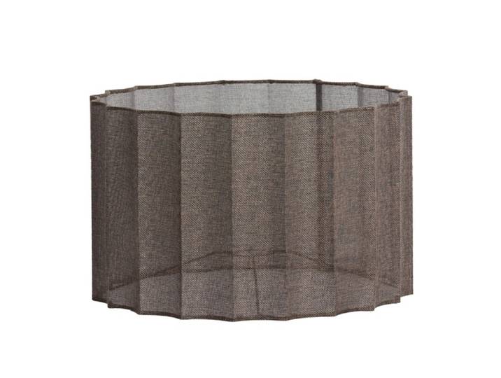 Kap cilinder 40-40-25 cm DISLI linnen bruin