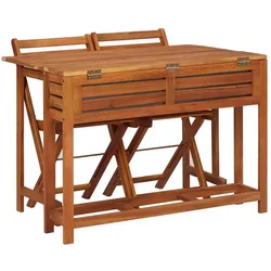 vidaXL, Gartentisch + Balkontisch, Glashutte (100 x 65.50 x 72 cm)