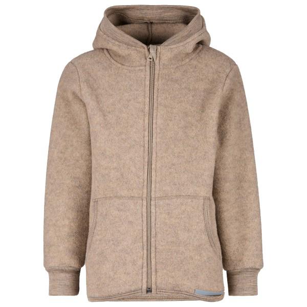 Engel - Kinder Kapuzenjacke Wollfleece - Wolljacke Gr 140 beige