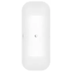 Villeroy und Boch Finion Rechteck-Freistehwanne 177FIN7A1BCV1RW 170 x 70 cm, Design-Ring, Schürze Colour on Demand, stone white, chrom
