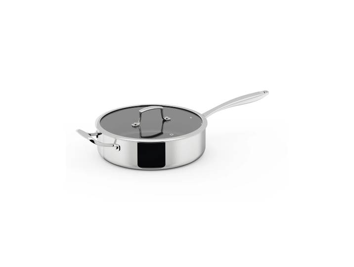 Dorre Poêle à sauté Trivence revêtement céramique Acier inoxydable, couvercle en verre, Ø28 cm