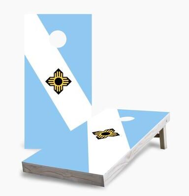 Skip's Garage Madison City Flag Regulation 2x4 Cornhole Game Set