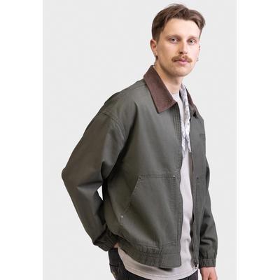 Funktionsjacke REDEFINED REBEL "Redefined Rebel Jacket RRChester Jacket BOXY FIT", Herren, Gr. M, grün (kambaba), Web, 100% Cotton, lang, Jacken Funktionsjacke