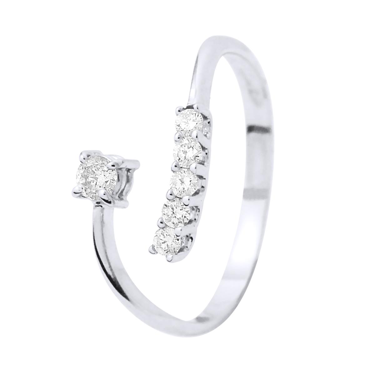 Sieraden ring Diamonds 0,15 Cts White Gold
