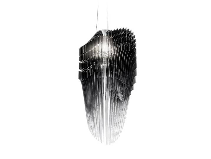 SLAMP lampe à suspension AVIA XL (Black fade - Cristalflex® / Lentiflex®)