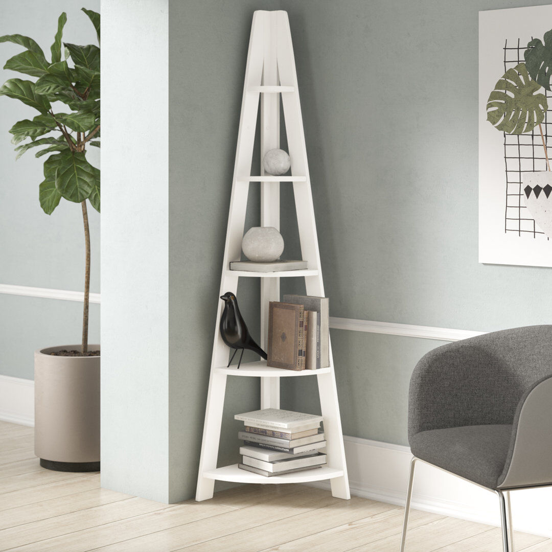 LPD TIVA CORNER LADDER SHELVING White 175.5" H x 39" W x 39" D