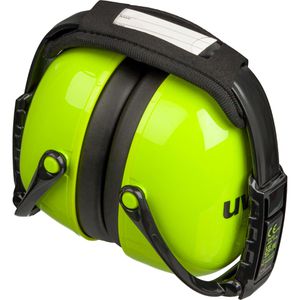 Uvex Kapselgehörschutz K2, 2600012, für Erwachsene, faltbar, grün, SNR 31 dB