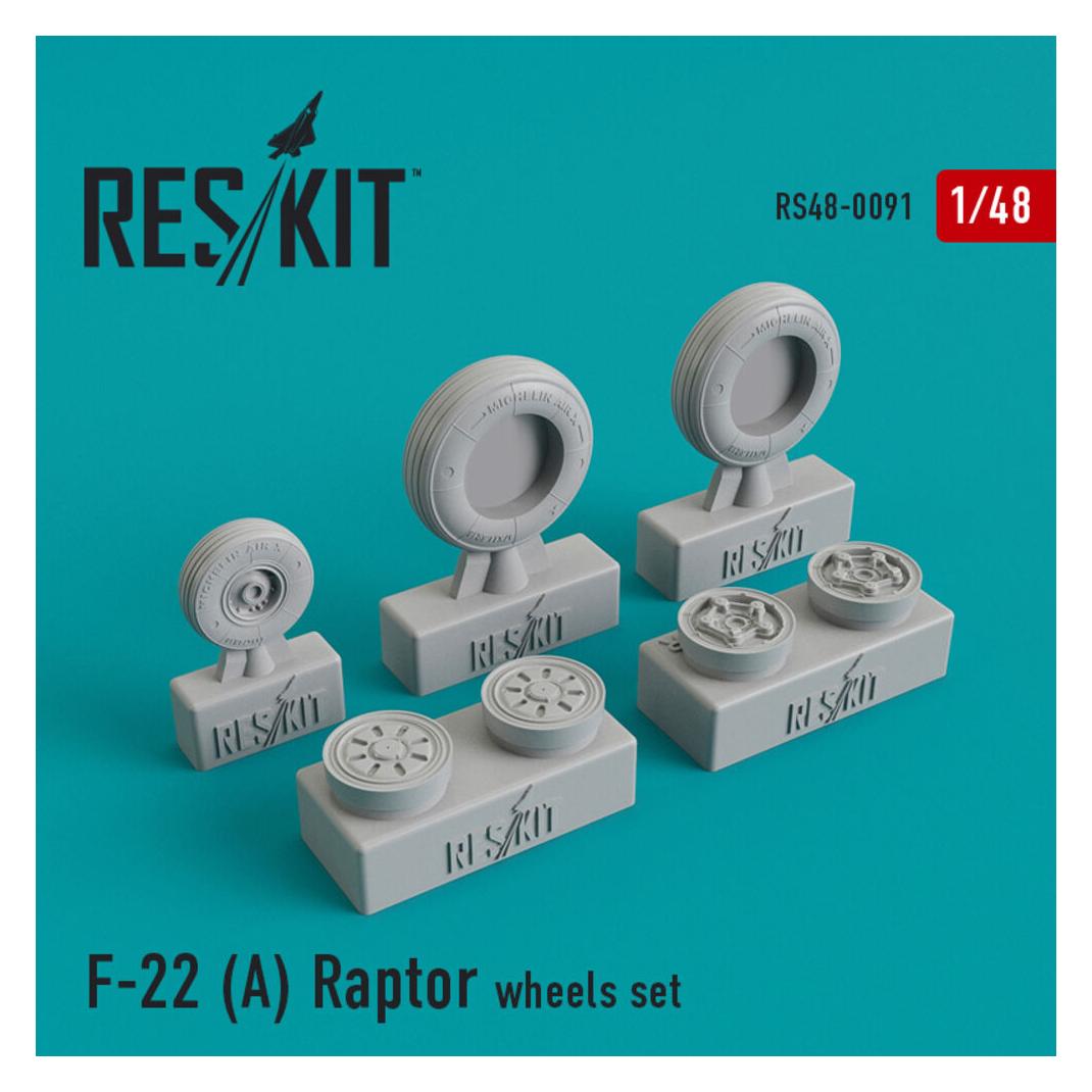 ResKit F-22A Raptor wheels set (RS48-0091)