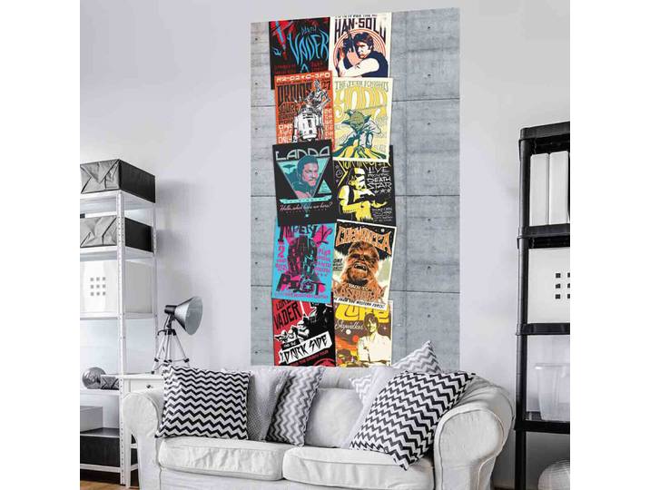 Komar - Poster Géant Intissé Bande Dessinée Rétro Star Wars 120x200cm